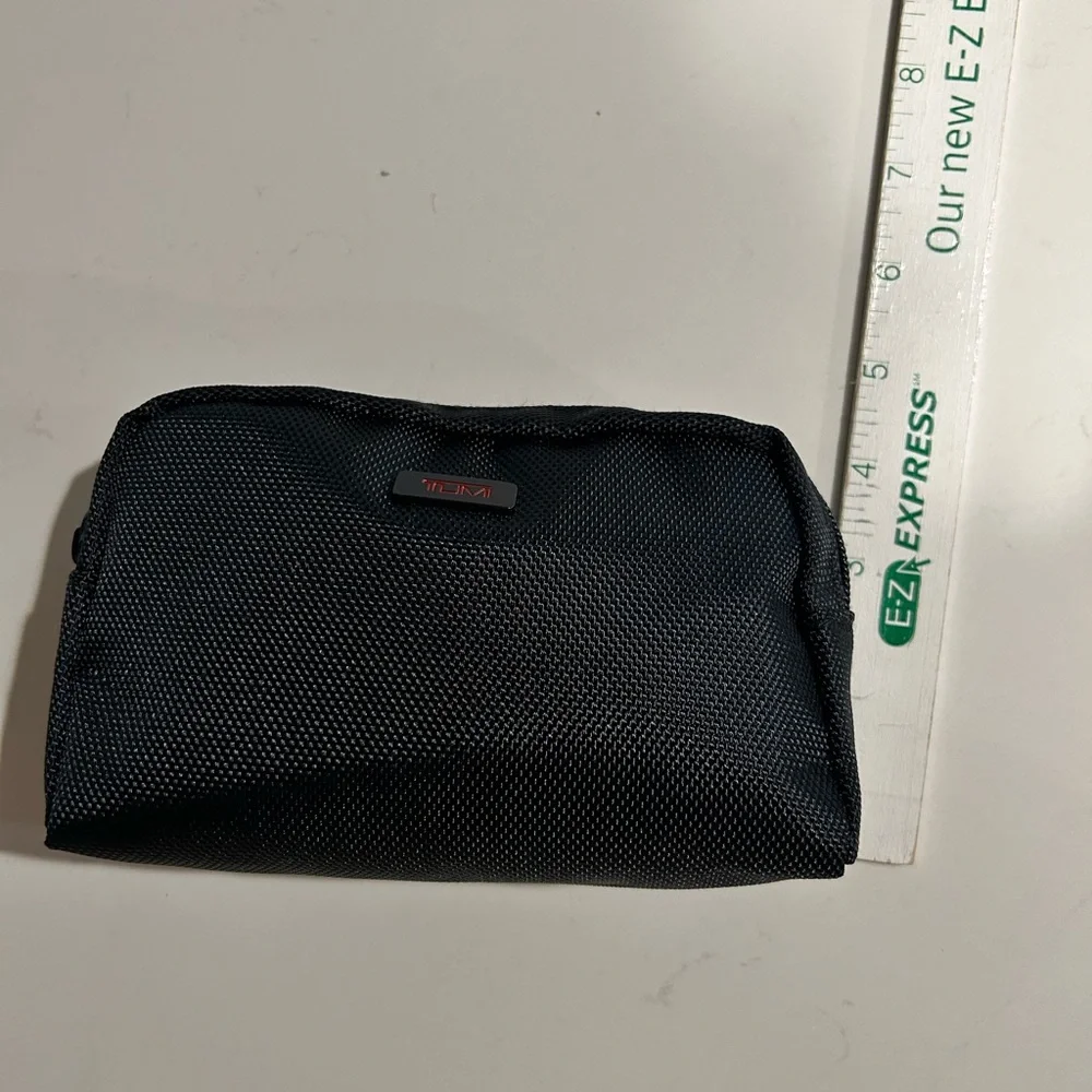 Tumi Black Textured Pouch